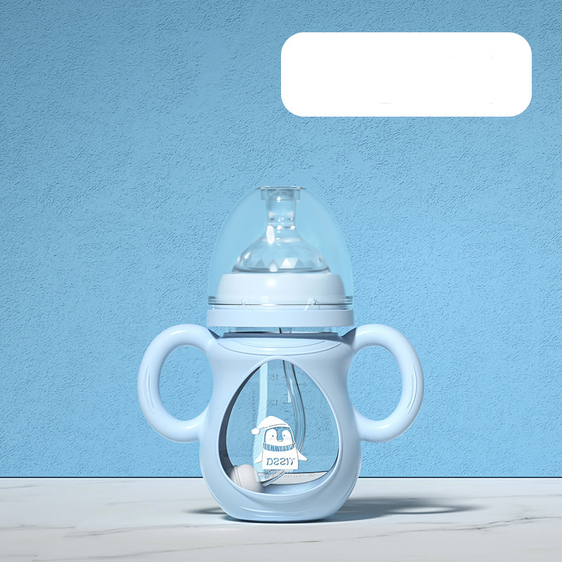 Baby bottle with handle