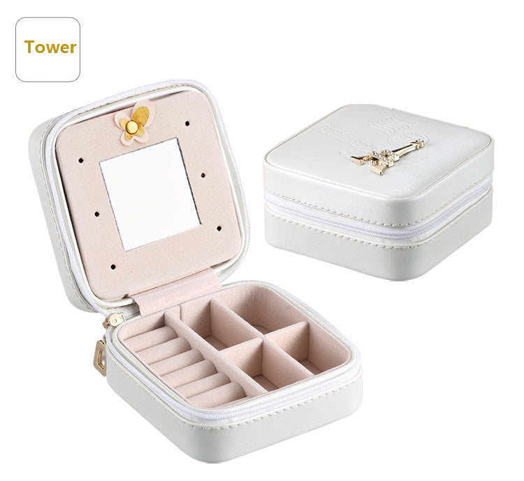 Creative Jewelry Box Travel Portable Earrings Earrings Jewelry Storage Box