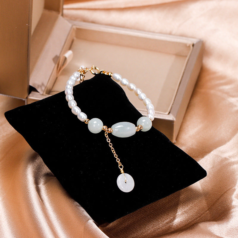 Special-shaped Pearl Jade Bracelet Women Fashion