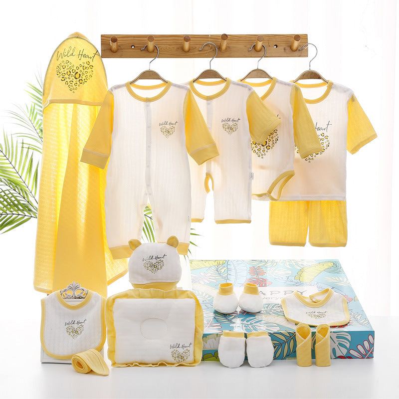 Summer Thin Newborn Clothes Baby Gift Set