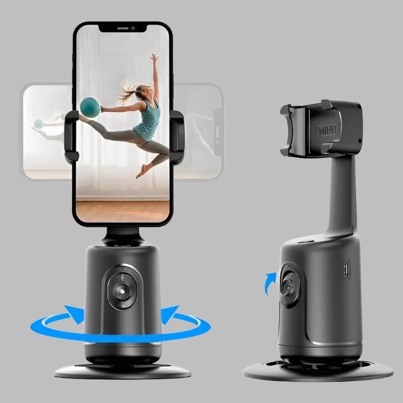 360 Auto Face Tracking Gimbal AI Smart Gimbal Face Tracking Auto Phone Holder For Smartphone Video Vlog Live Stabilizer Tripod